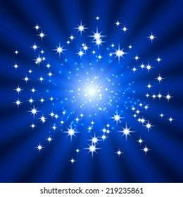  Sun Burst Background.  Vector illustration