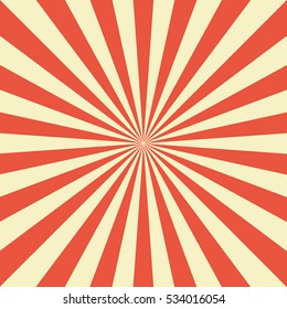 Sun burst background. vintage red