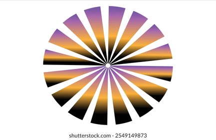 sun burst design drawing gradient