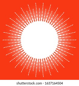 Sun Burst Design Vector Art