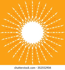 Sun Burst Design Vector Art