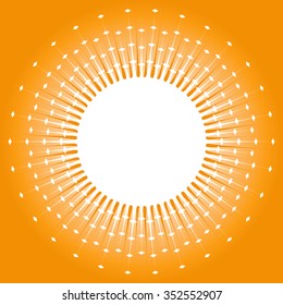 Sun Burst Design Vector Art