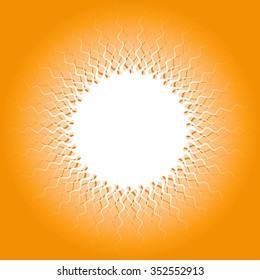 Sun Burst Design Vector Art