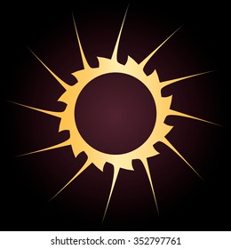 Arte vector de diseño de Sun Burst