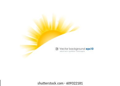 Sun burst effect logo business icon