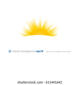 Sun burst effect logo business icon