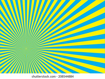 Sun Burst Effect. Vector