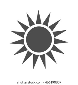 sun burst icon isolated vector illustration sign flat app pic web art logo