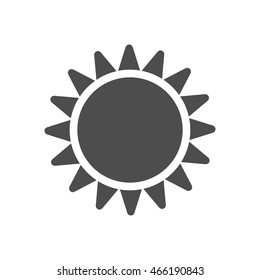 Sun burst icon isolated. Vector illustration.