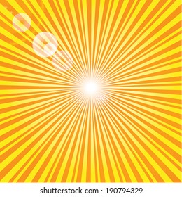 sun burst illustration vector 