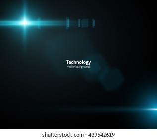 Sun burst with lens flare vector background. Eps10.