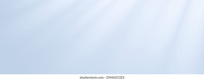 Sun burst light glare in blue sky. Natural light scene wallpaper for banner, mockup, template, overlay, poster, design. Bright sunshine light rays and beams on surface, wall, ceiling, floor. Vector