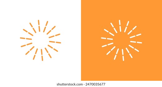 Sun burst line vector shine light firework spark starburst icon