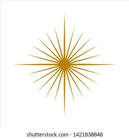 sun burst logo design vector graphic element