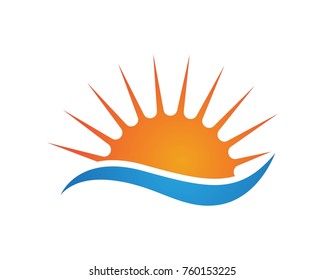 Sun burst star icon logos
