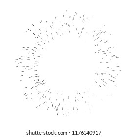 Sun burst, star burst sunshine. Radiating from the center of thin beams, lines. Vector illustration. Icon. Design element for logo, signs. Dynamic style. Abstract explosion, speed motion