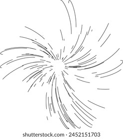 Sun burst, star burst sunshine. Radiating from the center of thin beams, lines. Dynamic style. Abstract explosion, speed motion lines from the middle, radiating sharp