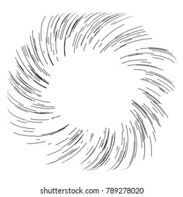 Sun burst, star burst sunshine. Radiating from the center of thin beams, lines. Vector illustration. Design element for logo, signs. Dynamic style. Abstract explosion, speed motion lines from the middle