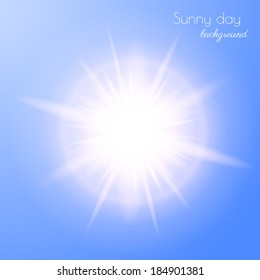 Sun burst. Vector eps10.