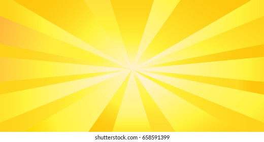 Sun burst yellow gradient background sunlight. Sun rays vector wallpaper, sunburst banner. Sunburst, sunshine, vibrant sun rays, rays, sunrise, light rays, bright sunset sun beams, sunrise, burst logo