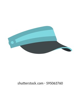 Sun cap icon isolated on white background vector illustration