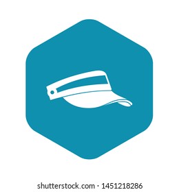 Sun cap icon. Simple illustration of sun cap vector icon for web