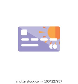 Sun Card Logo Icon Design