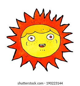 personaje de dibujos animados de sol