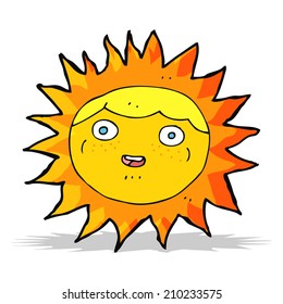 Sonnencartoon-Charakter