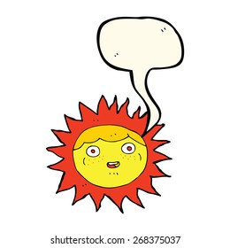 personagem de desenho animado do sol com balão