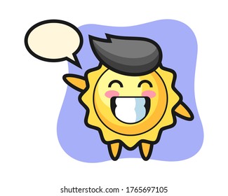 Dibujo de Sun haciendo gesto de la mano de la onda