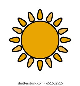 sun cartoon icon image 
