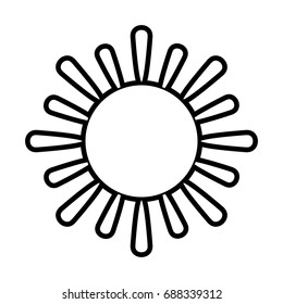 sun cartoon icon image