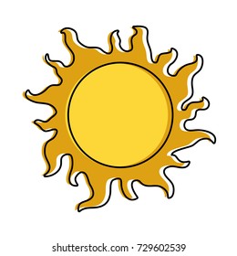 sun cartoon icon image 