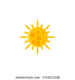 sun cartoon illustration design . you can use for stickers, pins or patches
