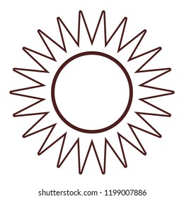 Sun cartoon isolated