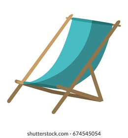 Sun chair isolated