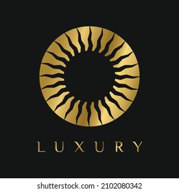 Sun Circle Gold Luxury Ornament