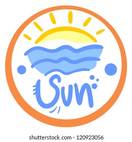 Sun circle icon