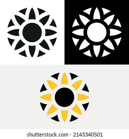 Sun Circle Icon Abstract Logo