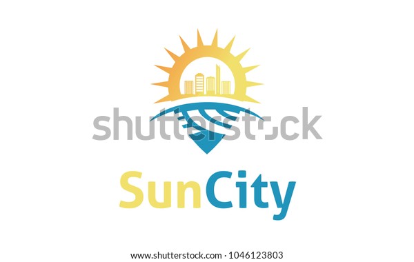 Sun City Logo Stock Vector (Royalty Free) 1046123803