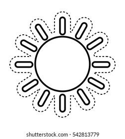 sun climate sign icon vector illustration design