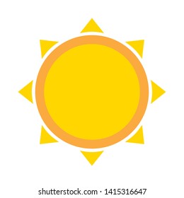 sun climate summer on white background vector illustration
