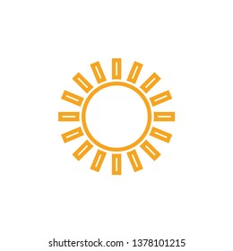 Sun clip art design vector isolated illustration