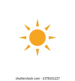 Sun clip art design vector isolated illustration