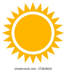 Sun clip-art. Flat sun icon