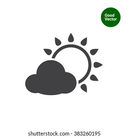 Sun with cloud