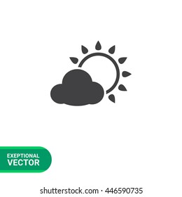 Sun with cloud