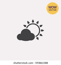 Sun with cloud