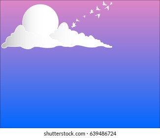 sun and cloud abstract background